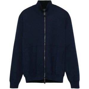 Brioni, Heren, Truien, Blauw, Maat: L Katoen,