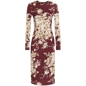 Dolce & Gabbana, Dames, Jurken, Rood, Maat: M Zijde,