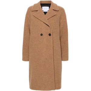 Harris Wharf London, Dames, Mantels, Bruin, Maat: XS Wol,