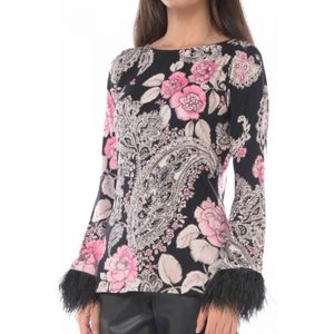 Twinset, Dames, Blouses & Shirts, Zwart, Maat: L Viscose,