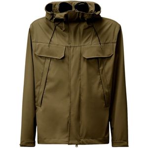 C.P. Company - Goggle Jas - Bruin - Leren Jassen