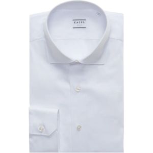 Xacus, Heren, Overhemden, Wit, Maat: XS Katoen,