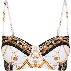 Camilla, Dames, Badkleding, Wit, Maat: M Zijde,