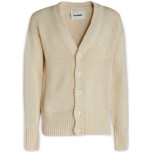 Jil Sander, Heren, Truien, Beige, Maat: M