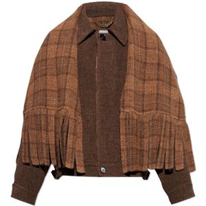 Burberry, Heren, Jassen, Bruin, Maat: M Wol,