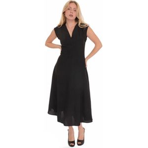 Pennyblack, Dames, Jurken, Zwart, Maat: XL Linnen,