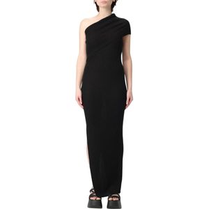 Rick Owens, Dames, Jurken, Zwart, Maat: M Spandex,