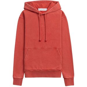 JW Anderson, Heren, Sweatshirts & Hoodies, Rood, Maat: XS Katoen,