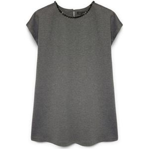 Fiorella Rubino, Dames, Jurken, Grijs, Maat: XS Viscose,