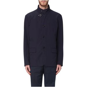 Fay, Heren, Jassen, Blauw, Maat: 2XL Nylon,
