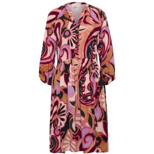 Cartoon - Elegante Blousejurk - Veelkleurig - Met Zakken