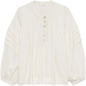 Alchemist, Dames, Blouses & Shirts, Beige, Maat: S Viscose,
