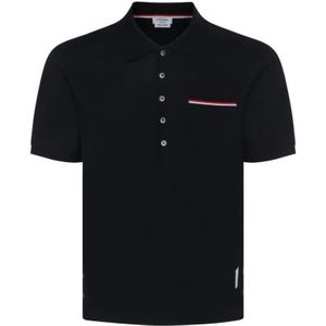 Thom Browne, Heren, Tops, Blauw, Maat: S Katoen,