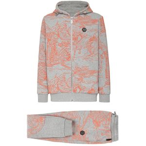 Philipp Plein, Heren, Jumpsuits & Playsuits, Grijs, Maat: 3XL Katoen,