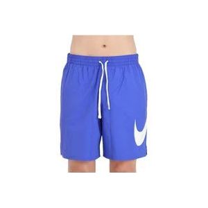 Nike Blauwe Zeekleding Shorts voor Mannen , Blue , Heren , Maat: XL