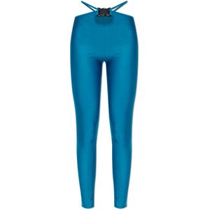 Versace Jeans Couture, Dames, Broeken, Blauw, Maat: 2XS