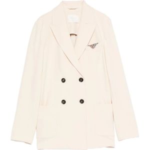 Circolo 1901, Dames, Jassen, Beige, Maat: L Katoen,