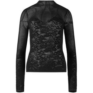 Patrizia Pepe, Dames, Tops, Zwart, Maat: S Viscose,