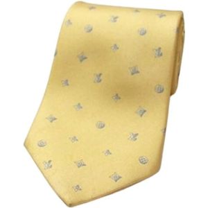 Louis Vuitton Vintage, Heren, Pre-owned, Beige, Maat: ONE Size Zijde,