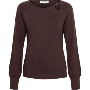 &Co Woman, Dames, Truien, Bruin, Maat: XS Viscose,