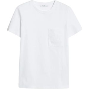 Max Mara, Dames, Tops, Wit, Maat: L Katoen,