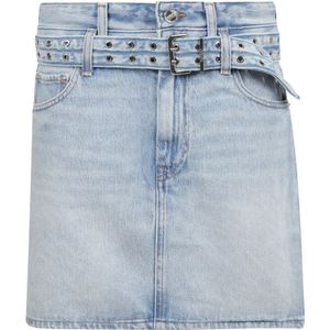 Ganni, Dames, Rokken, Blauw, Maat: XS Denim,