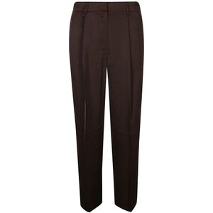 Michael Kors, Dames, Broeken, Bruin, Maat: 3XS Satijn,