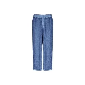 Burberry Denim Straight Broek met Jeans Effect , Blue , Heren , Maat: S