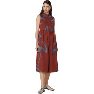 Silvian Heach, Dames, Jurken, Bruin, Maat: 2XS Viscose,
