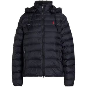 Polo Ralph Lauren, Dames, Jassen, Zwart, Maat: XL Nylon,