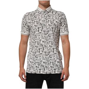 Dolce & Gabbana, Heren, Tops, Wit, Maat: XL Katoen,