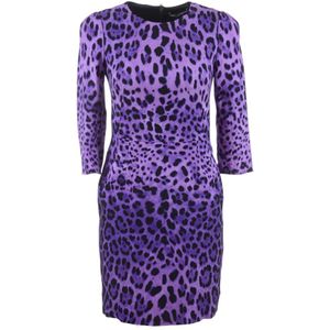 Dolce & Gabbana, Dames, Jurken, Paars, Maat: L