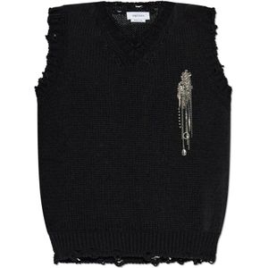 Alexander McQueen, Heren, Truien, Zwart, Maat: XL Katoen,