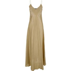 Eleventy, Dames, Jurken, Beige, Maat: S Viscose,