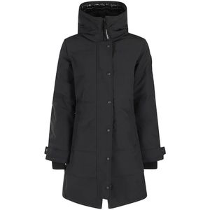 Canada Goose, Dames, Mantels, Zwart, Maat: S Katoen,