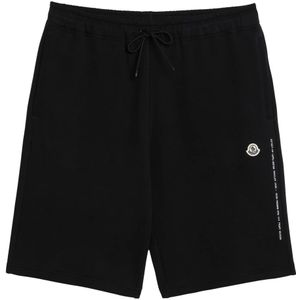 Moncler, Heren, Korte broeken, Zwart, Maat: L