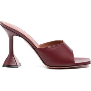 Amina Muaddi, Dames, Schoenen, Rood, Maat: 36 EU Leer,