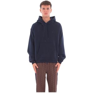 Lacoste, Heren, Sweatshirts & Hoodies, Blauw, Maat: L Fleece,