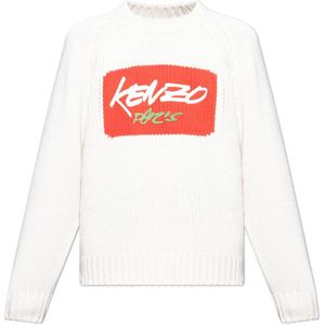 Kenzo, Heren, Truien, Wit, Maat: S