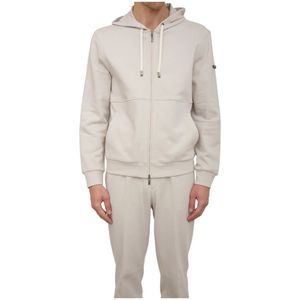 Peserico, Heren, Sweatshirts & Hoodies, Grijs, Maat: M Katoen,