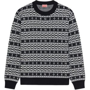 Kenzo, Heren, Truien, Zwart, Maat: M Wol,