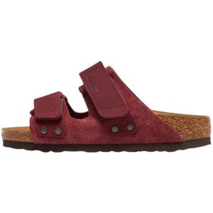 Birkenstock, Heren, Schoenen, Paars, Maat: 40 EU Leer,