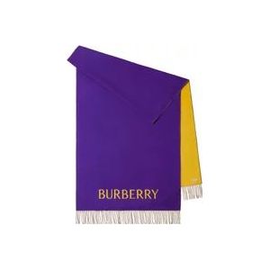 Burberry Rose Print Cashmere Scarf , Blue , unisex , Maat: ONE Size