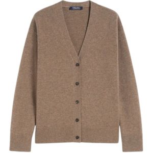 Max Mara, Dames, Truien, Bruin, Maat: XL Wol,