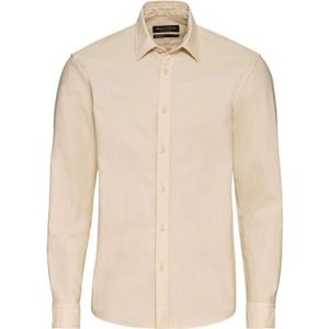 Marc O'Polo, Heren, Overhemden, Beige, Maat: M Katoen,