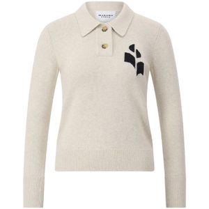 Marant étoile, Dames, Truien, Beige, Maat: 2XS Katoen,