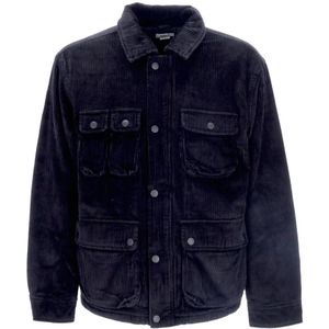 Obey, Heren, Jassen, Zwart, Maat: S Katoen,