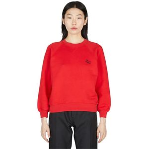 Meryll Rogge, Dames, Sweatshirts & Hoodies, Rood, Maat: M Katoen,