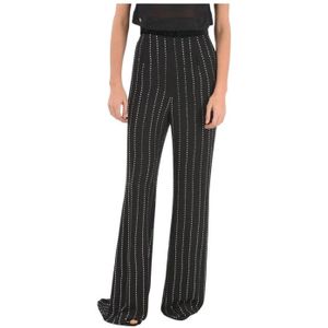 Philipp Plein, Dames, Broeken, Zwart, Maat: XS Zijde,
