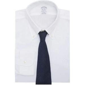 Brooks Brothers, Heren, Overhemden, Wit, Maat: XS Katoen,